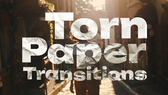 Videohive Torn Paper Transitions 59710274 Elements template preview