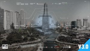 Videohive HUD Drone Sight Overlay Elements template preview