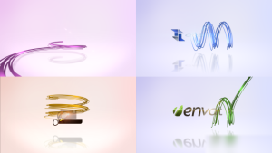Videohive Elegant Streak Logo Stings template preview