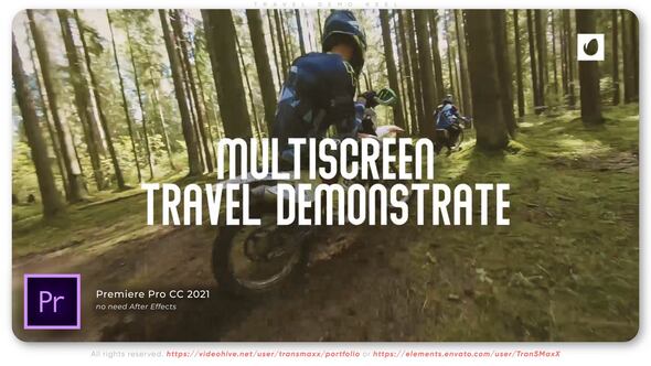Travel Demo Reel Premiere Pro template preview