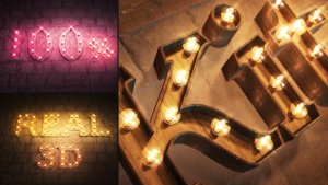 Videohive Real 3D Light Bulb Kit Titles template preview