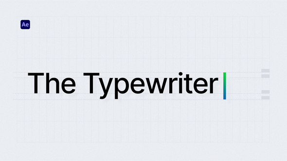 Videohive The Typewriter Titles template preview