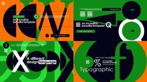Videohive Typo Scenes 59739983 Titles template preview