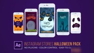 Videohive Instagram Stories Halloween Pack Openers template preview
