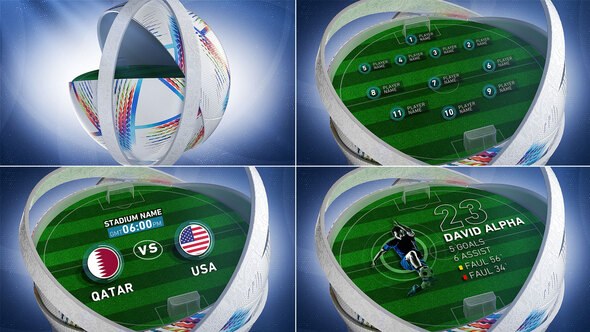 Videohive World soccer Package Broadcast-packages template preview