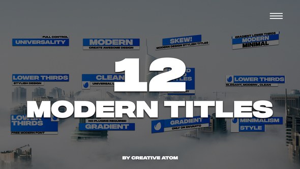 Videohive Lower Thirds | AE 43741259 Elements template preview