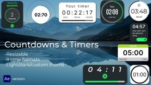 Videohive Countdowns & Timers Elements template preview