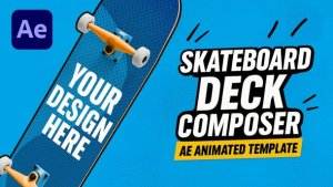 Videohive Skateboard Deck AE Template вЂ“ 4 Animations - Custom Deck Creator Product Promo template preview