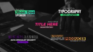 Videohive Trend Titles Minimalist Titles template preview