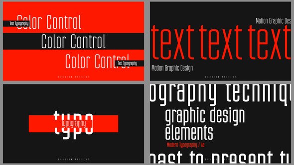 Videohive Abstract Typo Openers template preview