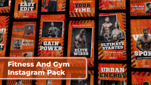 Fitness & Gym Instagram Pack Openers template preview