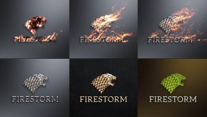 Flame & Metal / Fire Logo Reveal Video Displays template preview