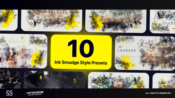 Videohive Ink Smudge Typography Vol. 01 Titles template preview