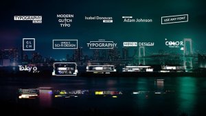 Glitch Digital Titles Animations Video Displays template preview