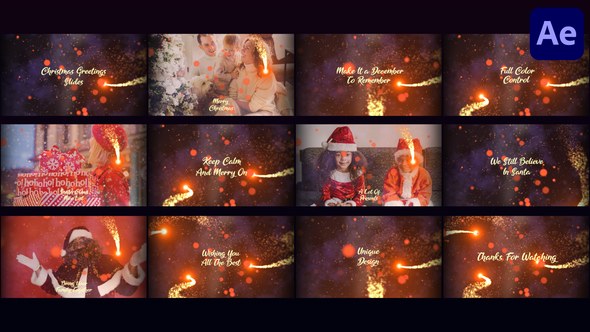 Videohive Christmas Greetings Titles for After Effects Titles template preview