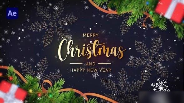 Videohive Merry Christmas Text Reveal 2024 Openers template preview