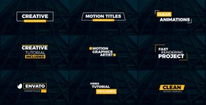 Minimal Titles 02 Video Displays template preview