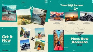 Travel Services Intro Premiere Pro template preview
