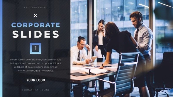 Videohive Colorful Corporate Slides Video Displays template preview