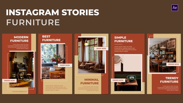 Videohive Furniture Instagram Stories 46683098 Product Promo template preview