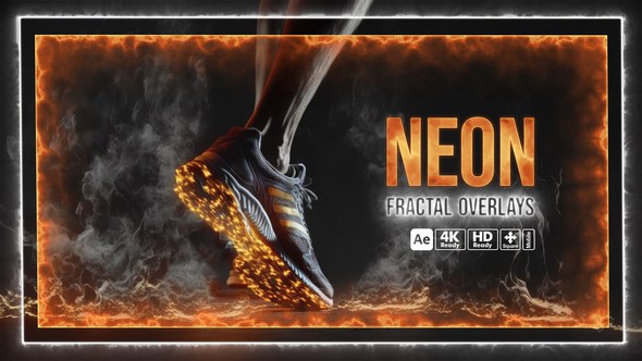 Videohive Neon Fractal Overlays 56196792 Elements template preview