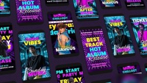Videohive Music Reels Openers template preview