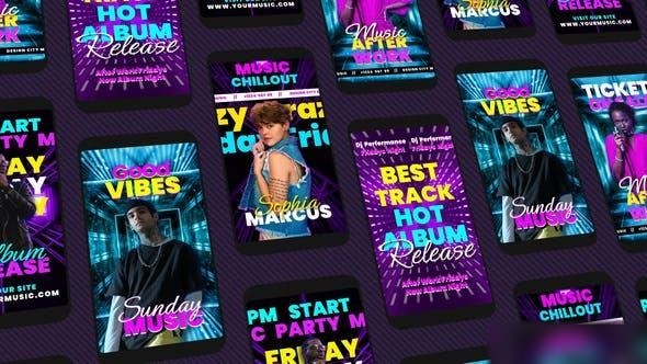 Videohive Music Reels Openers template preview
