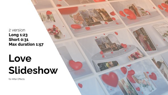Videohive Love Slideshow 51214016 Video Displays template preview