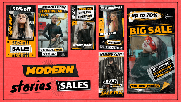 Videohive Modern Sales Stories 55748393 Openers template preview