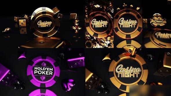 Videohive Gold Chips Casino And Instagram Stories Openers template preview