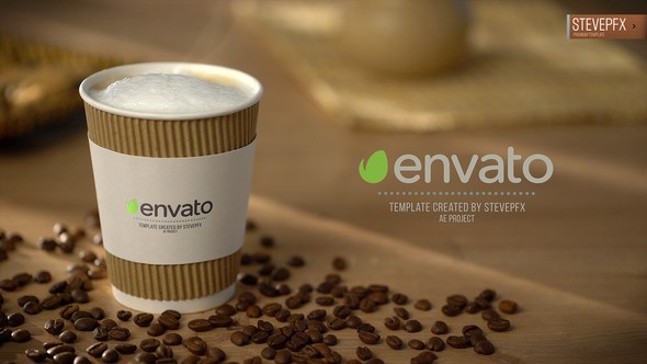 Videohive Coffee Paper Cup Mockup Logo Opener Product Promo template preview