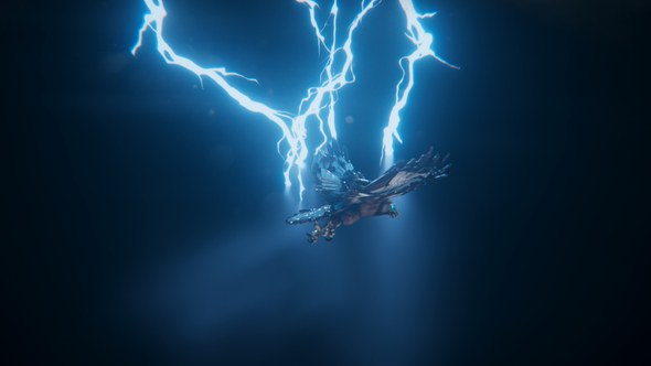 Videohive thunder eagle logo intro Openers template preview