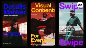 Videohive Stylish Posters For After Effects Video Displays template preview