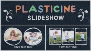 Videohive Plasticine Slideshow Video Displays template preview