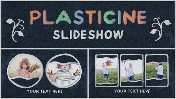 Videohive Plasticine Slideshow Video Displays template preview