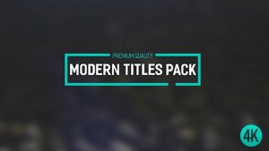 Modern Titles Pack II Video Displays template preview