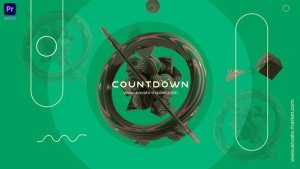 Abstract Countdown Premiere Pro template preview
