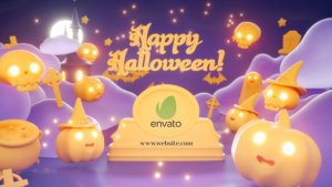 Videohive Halloween Countdown Logo Reveal Logo Stings template preview