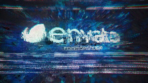 Videohive Glitch Distortion Logo Logo Stings template preview