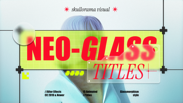 Videohive Neo-Glass Titles Titles template preview