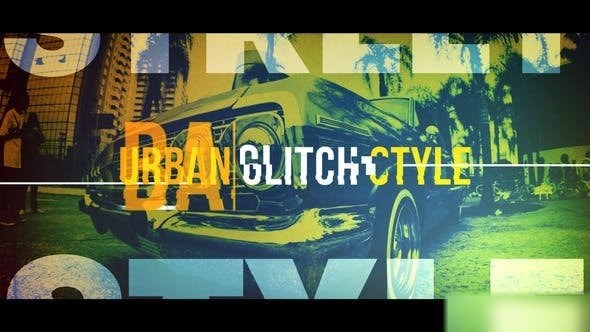 Videohive Urban Glitch Style - Promo Intro Openers template preview
