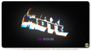 Videohive Exo Glitch Logo Logo Stings template preview