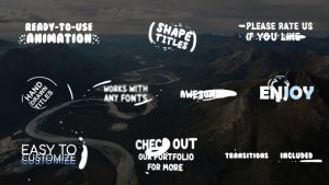 Videohive Cartoon Shape Titles | After Effects Titles template preview
