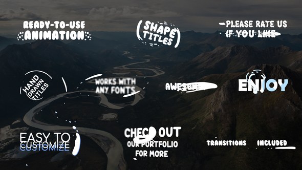 Videohive Cartoon Shape Titles | After Effects Titles template preview