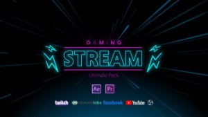 Videohive Stream Gaming Pack Broadcast-packages template preview