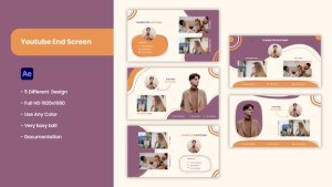 Videohive Youtube End Screen 33414511 Broadcast-packages template preview