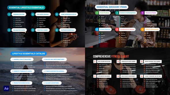 Videohive Nested list Titles Infographics template preview