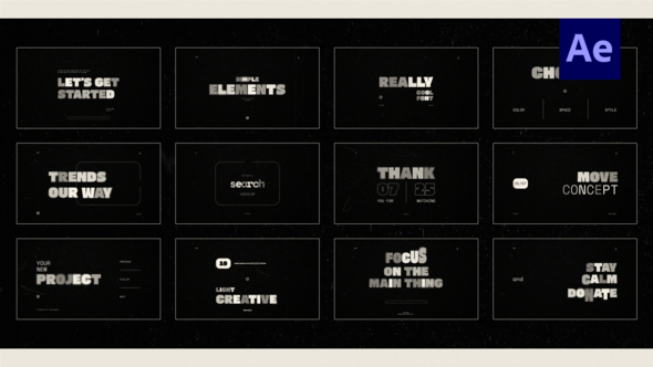 Videohive Big Rhythm Titles /Ae Titles template preview