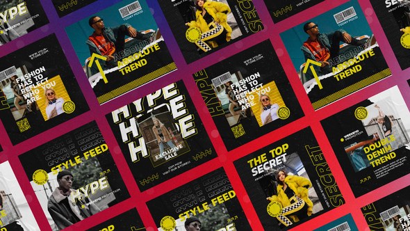 Videohive Solute Hypebeast Instagram Posts Product Promo template preview