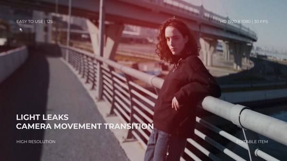 Videohive Light Leaks Camera Movement Transition Elements template preview